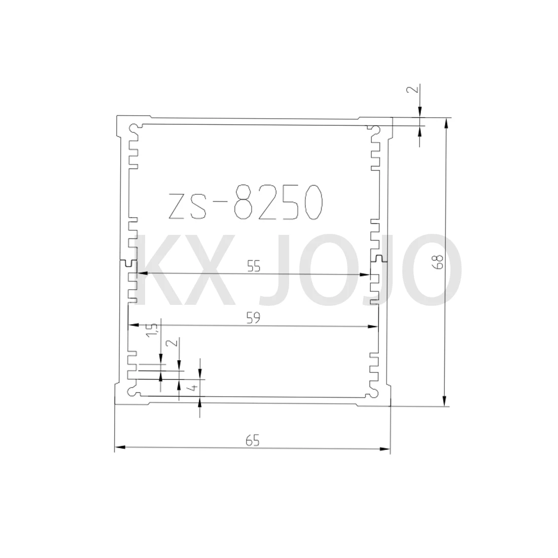 Aluminum Enclosure 65*68*120mm Split Type Case Silver Waterproof Box Electronic Box DIY Power Housing Instrument