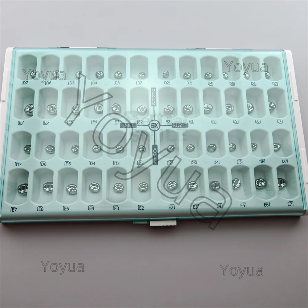 48Pcs/Box Dental Kid Crowns Preformed Metal Crown Stainless Steel Temporary Crowns Dentistry Orthodontic Material Therapy Tools