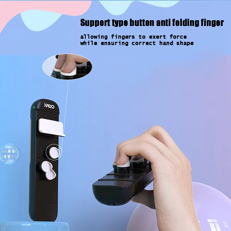 F-chord Guitar Finger extrainer, Finger EXTENSION Trainer, ปุ่มซิลิโคน, สปริงในตัว, ป้องกันการพับ, การออกแบบ