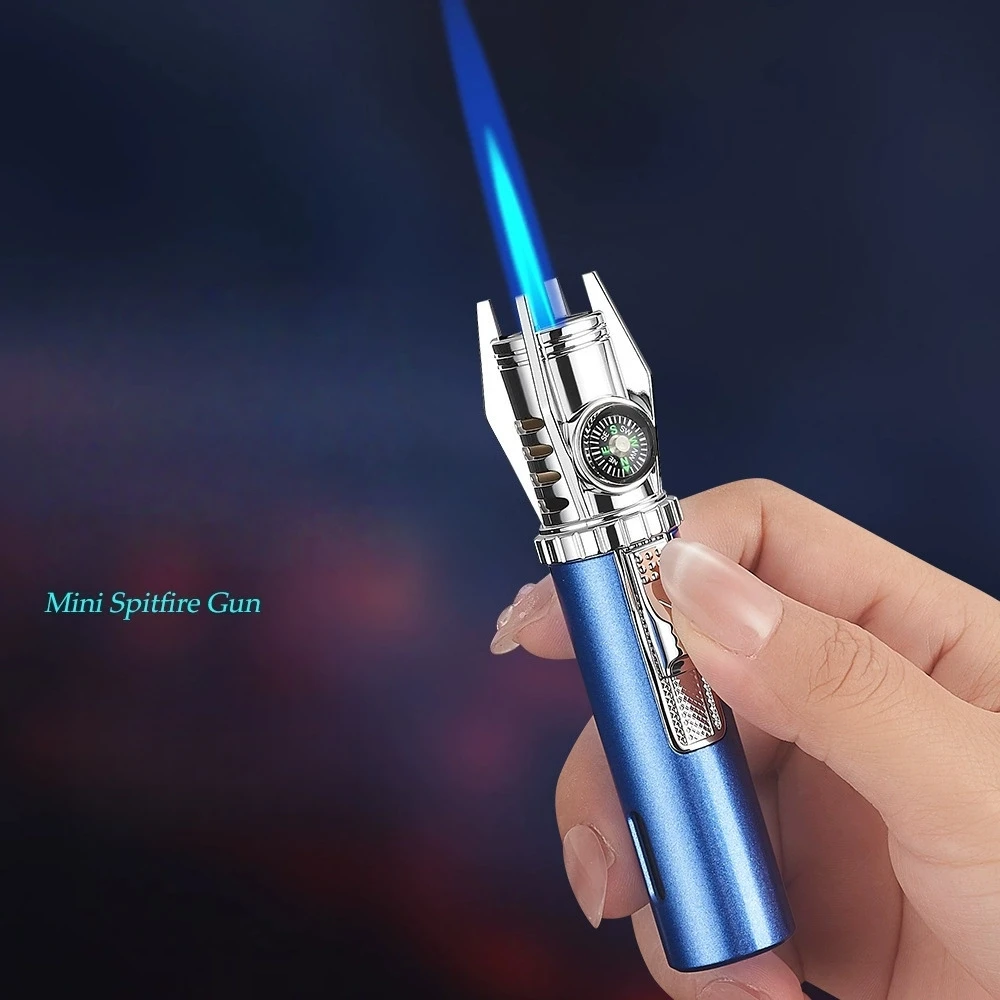 

New Windproof Mini Scepter Planetary Light Sword Spray Gun Lighter Visible Window Inflatable with Compass Portable Lighter