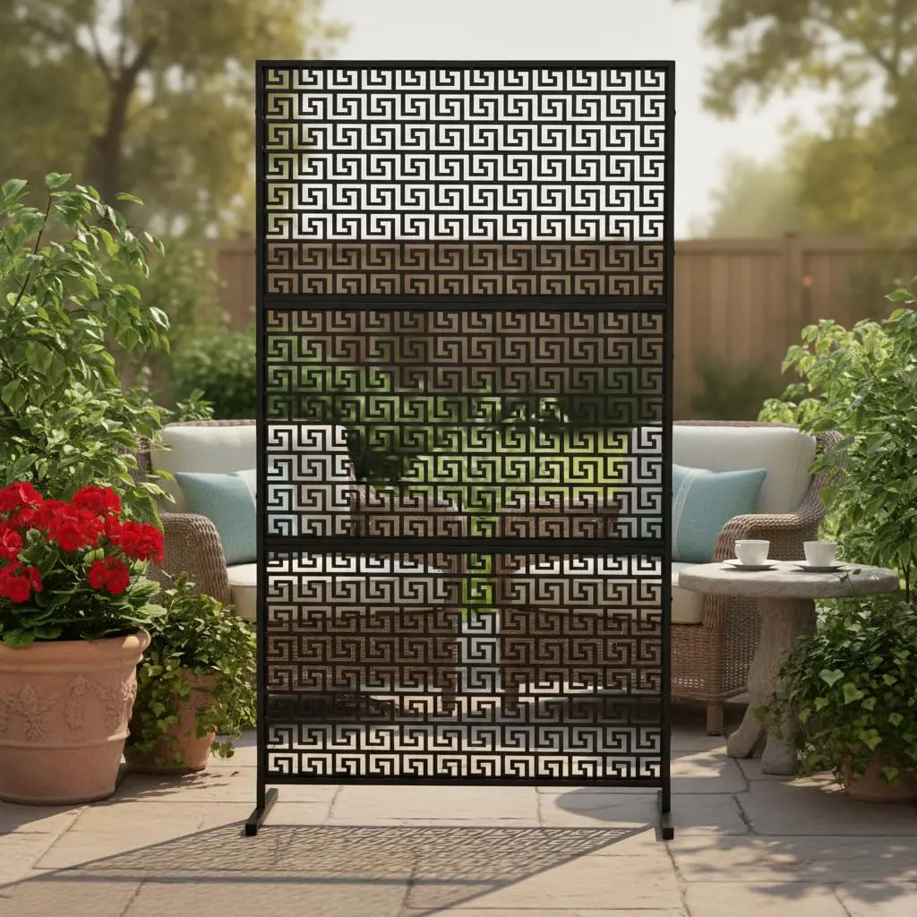 Outdoor Privacy Screen with Stand, 72