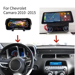 LCD Android Screen For Chevrolet Camaro 2010-2015 Digital Gauge Cluster Speedometer Multimedia Head Uint Stereo Instrument