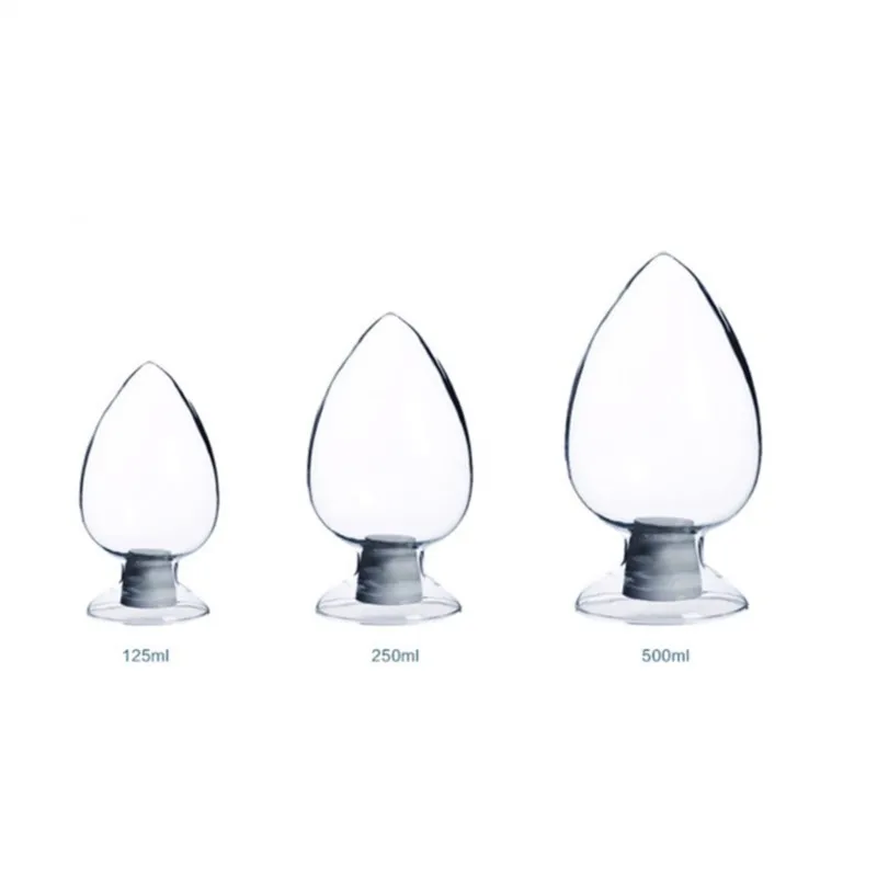 high quality Conical seed bottle glass sample display bottle with stopper lab supplies 125ml 250ml 500ml bo3.3
