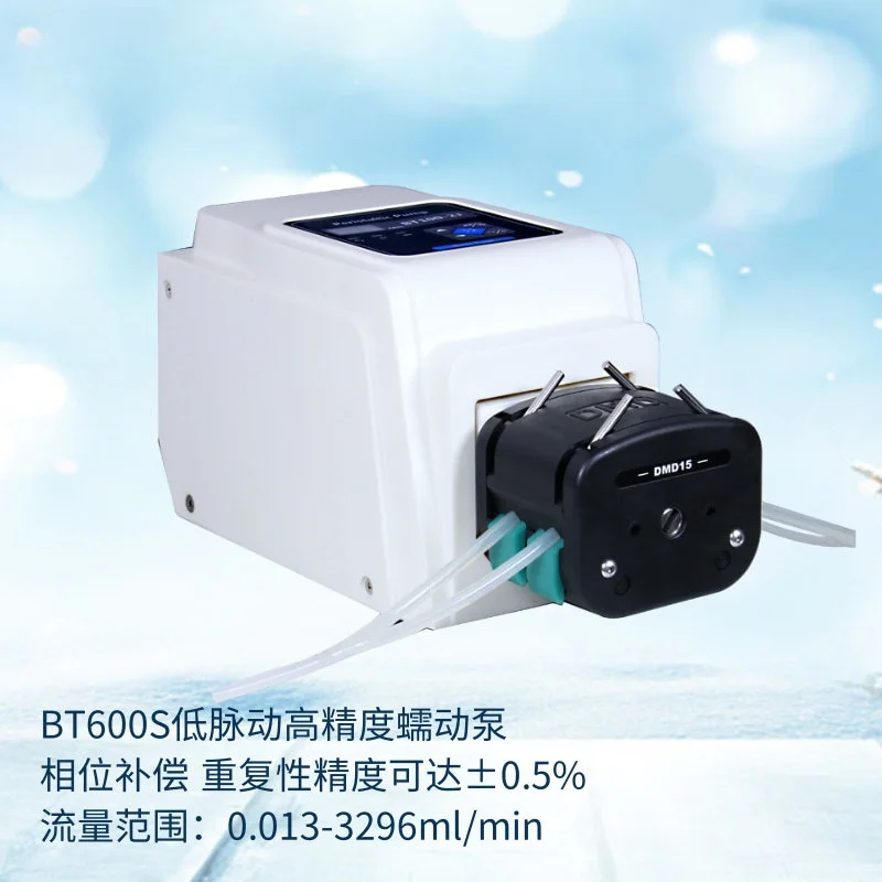 Peristaltic Pump BT100-2J + DMD15 Laboratory Chemical Pharmaceutical Low Pulsation High Precision Flow