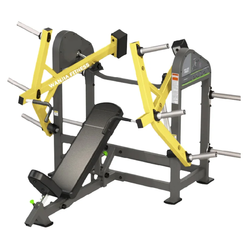 Plate Loaded Steel Gym Fitness Sets Body Building Incline Chest Press Machine for Arm Leg Workout with Safety Features