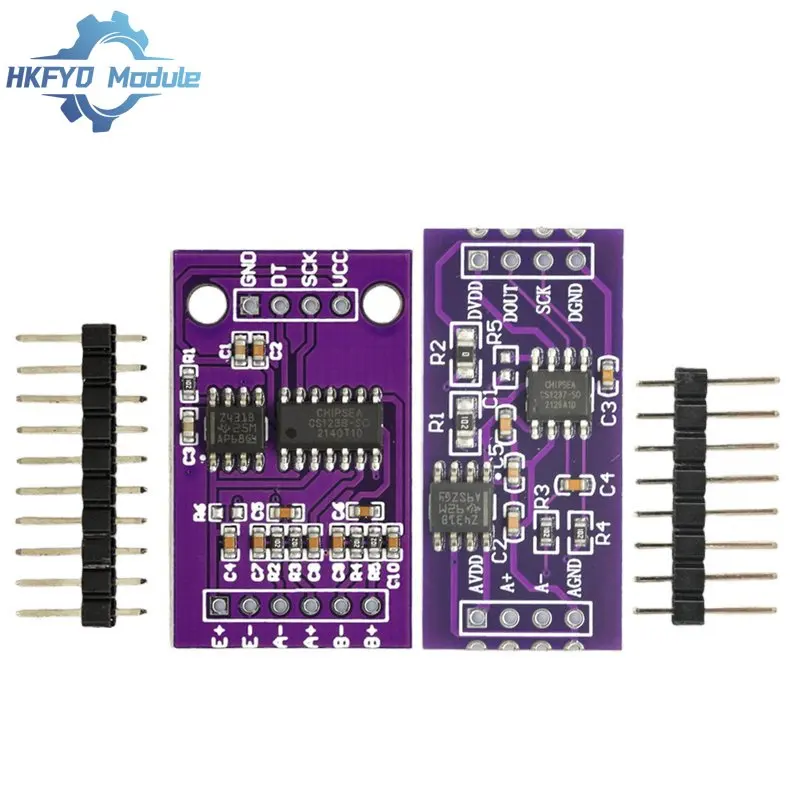 CS1237 24-bit ADC Module Onboard TL431 External Reference Chip Single-channel Weighing Sensing 24bit CS1238 Dual Channel