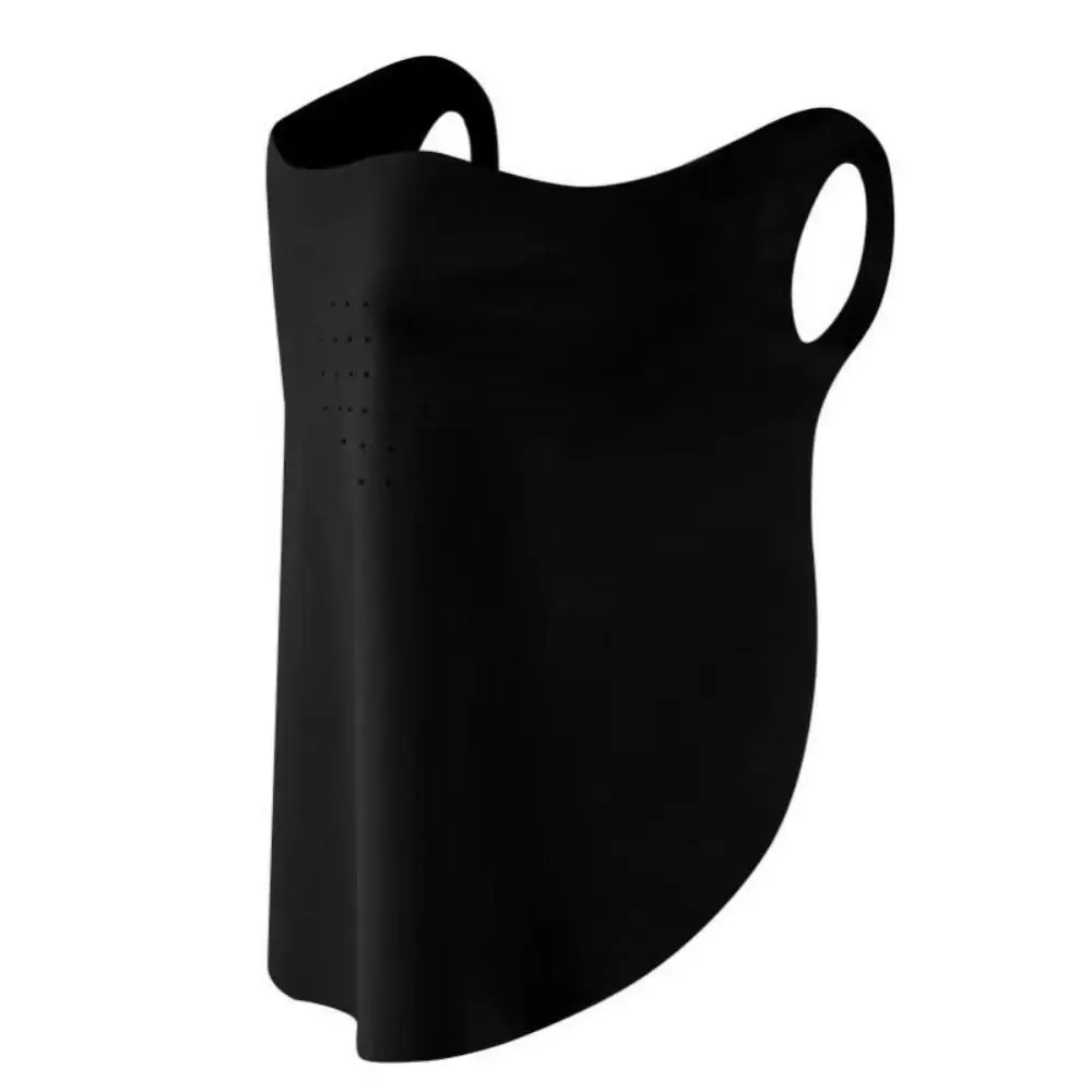 หน้ากากกันแดดสีพื้น ป้องกันรังสียูวี ผ้าคลุมหน้าสำหรับฤดูร้อน ผ้าไหมน้ำแข็ง ป้องกันแสงแดด ผ้าคลุมคอ ผ้าคลุมหน้าสำหรับผู้หญิง