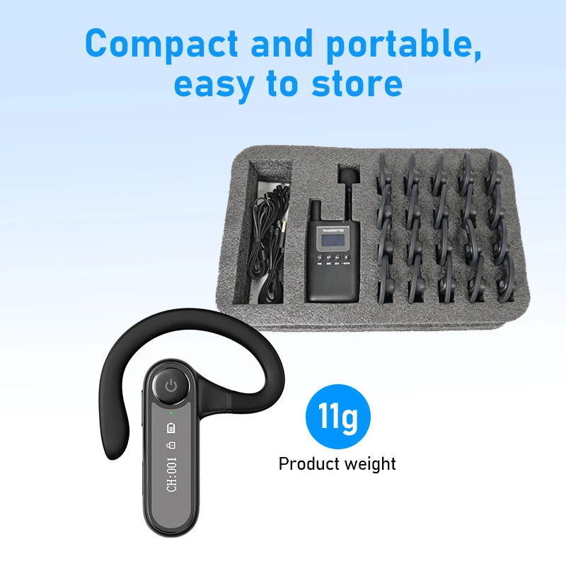 سماعات جولة المؤتمرات الصغيرة لاستقبال المؤتمرات وزيارة الأعمال والشركة الداخلية تستخدم جهاز الاتصال اللاسلكي طويل المدى