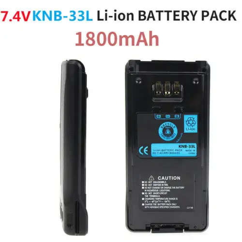 ラジオ用リチウムイオンバッテリーパック,7.4v,1800mah,KNB-33L, TK-2180, TK-3180,,新品