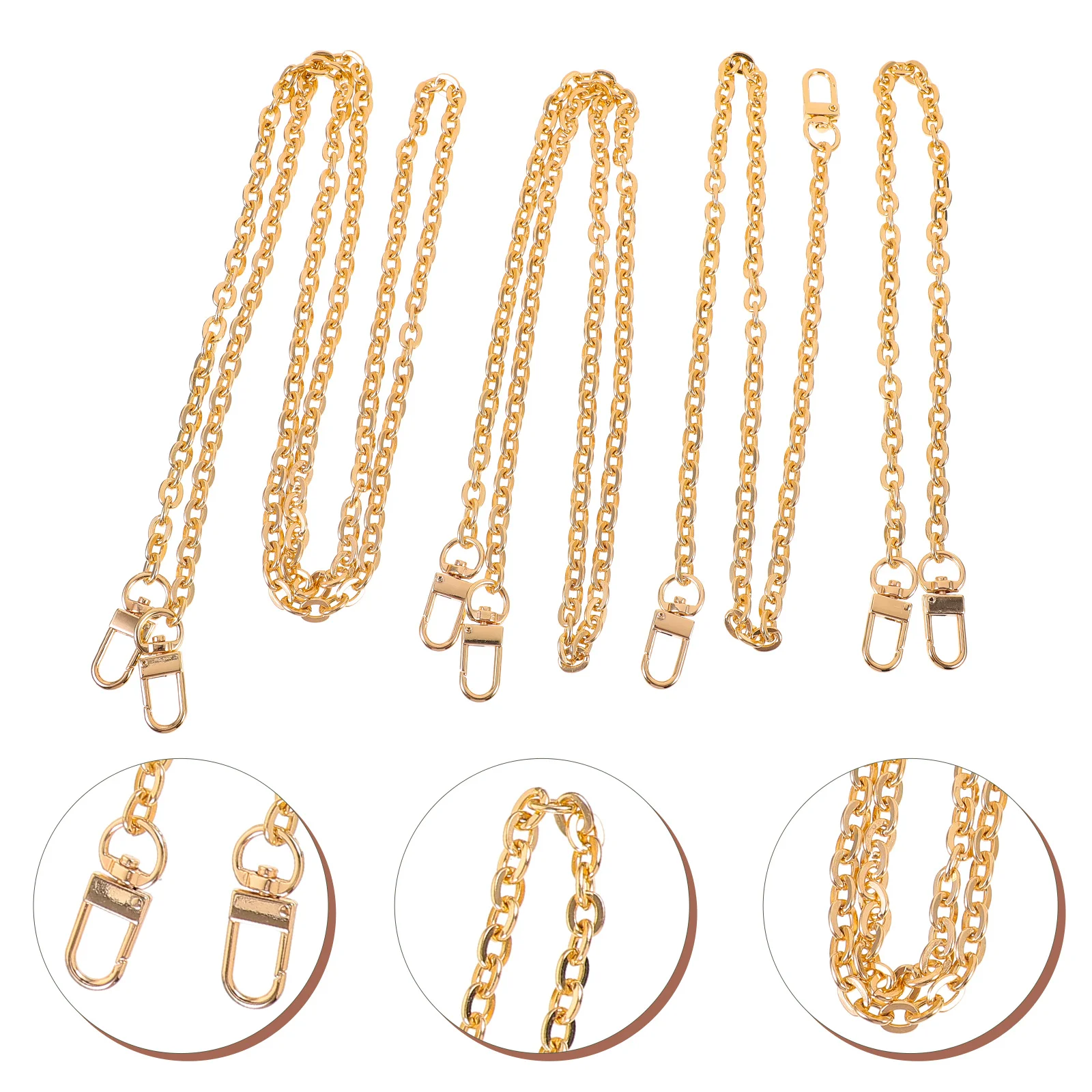 

4Pcs Metal Chain Bag Extender Crossbody Shoulder Strap Purse Accessory Fashionable Unique Design Bag Extender Chain