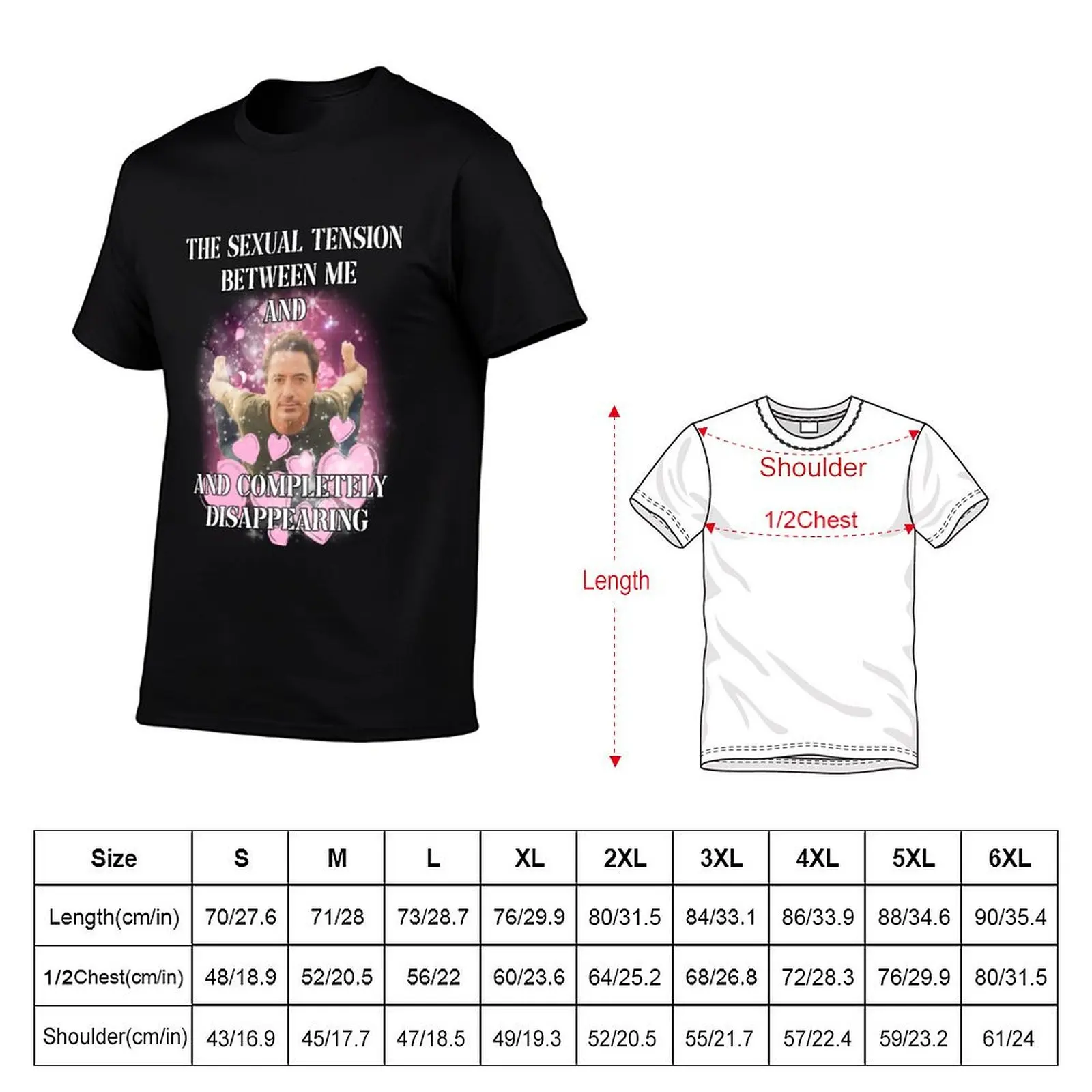 the s3xual tension between me and completely disappearing T-Shirt Holiday Casual Short Sleeve Top