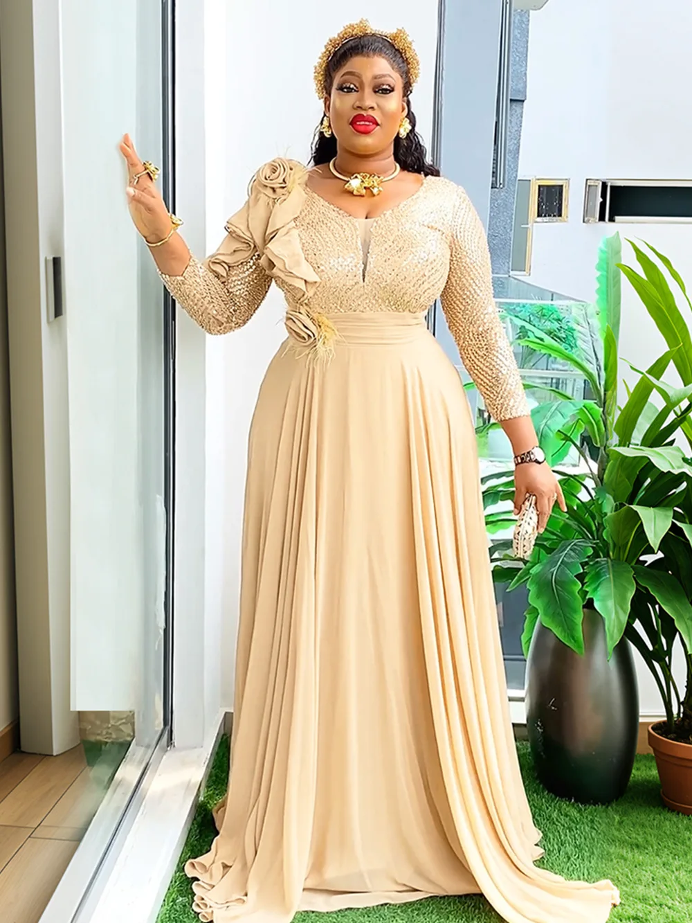 فساتين الحفلات الأفريقية مقاس كبير للنساء 2025 موضة جديدة Dashiki أنقرة ثوب مسائي لحفلات الزفاف فستان ماكسي إسلامي تركي أنيق