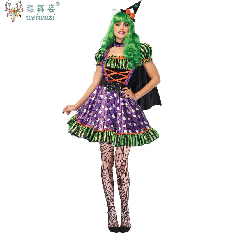 Halloween-Kostüm für Erwachsene Frauen Clown Cosplay Kostüm Zirkus Bühnenauftritt Niedliches Fantasie-Kleid Frecher Joker Anime Karnevalsparty