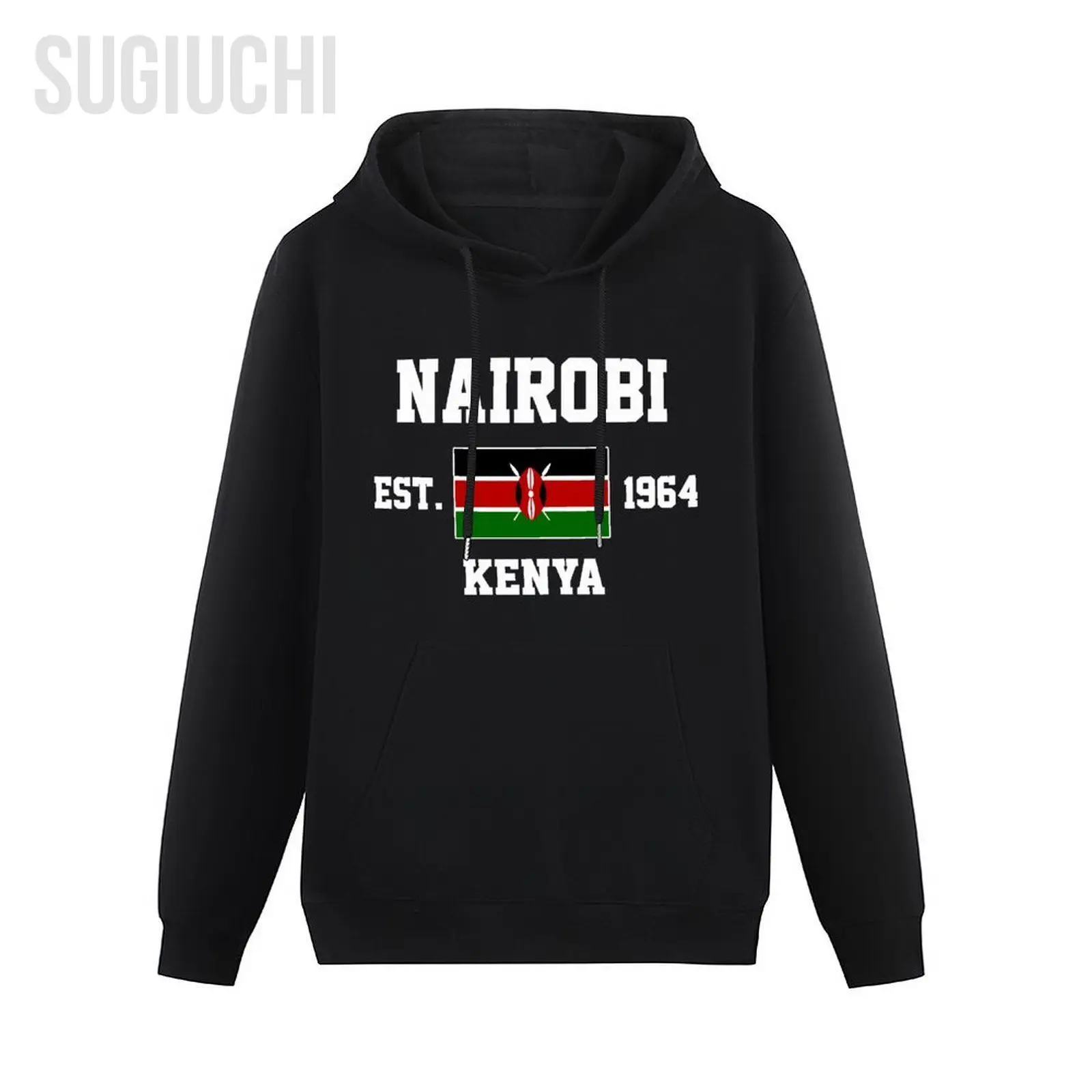 Men Women Hoodies Kenya EST.1964 Nairobi Capital Hoodie Pullover Hooded Hip Hop Sweatshirt Cotton Unisex