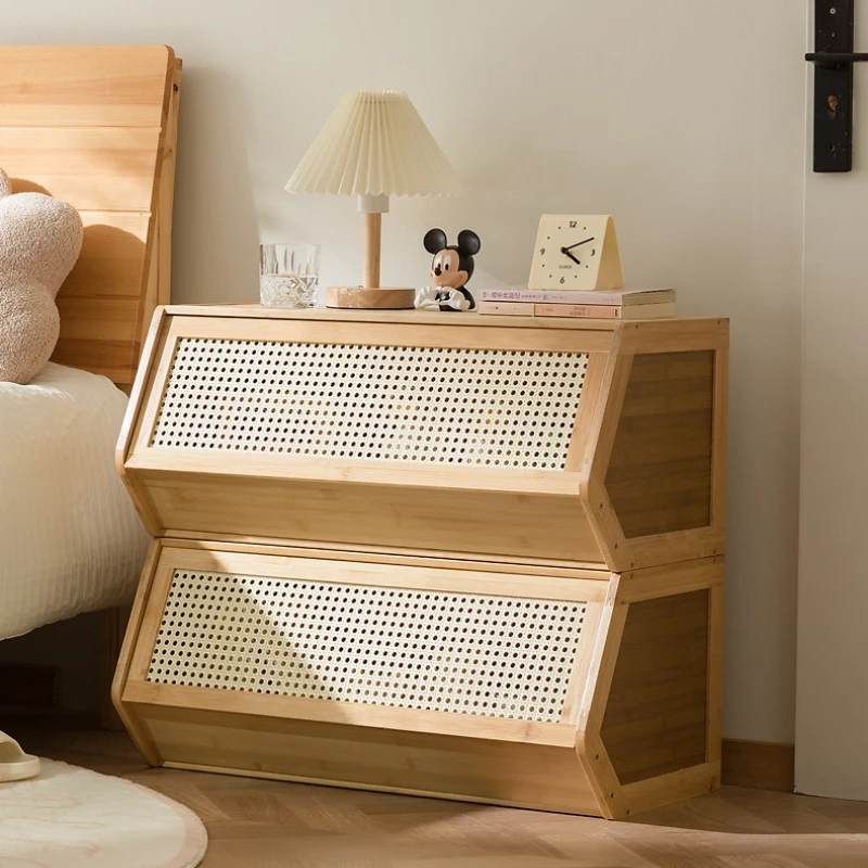 

Firm Creative bedside table, simple modern bedroom, household bedside storage, lockers, cabinets, rental room can be stacked