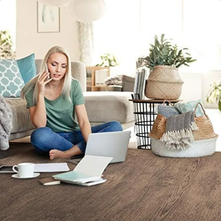 أرضية الغابات مزرعة 5 8 بوصة سميكة مطبوعة رغوة البلاط قسط الخشب الحبوب المتشابكة رغوة الحصير مكافحة التعب الأرضيات S #2