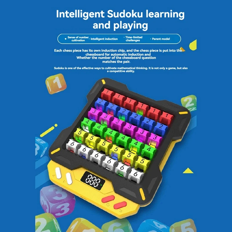 ABUM-Smart Sudoku puzzelspellen, elektronische Sudoku puzzelspel speelgoed 3500+ uitdagingen Brain Teaser puzzelspellen cadeau voor kinderen