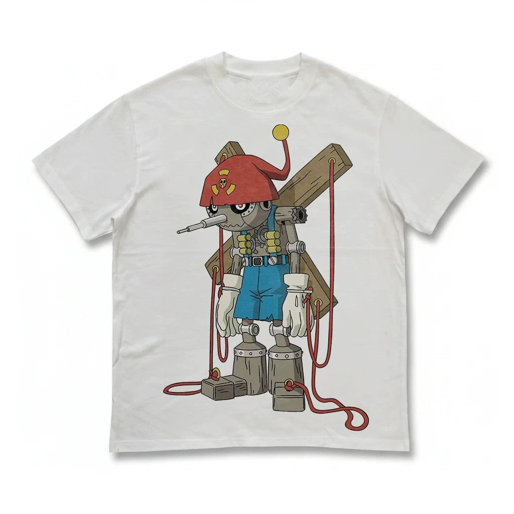 Digimon Puppetmon Classic Anime Pinocchimon Graphic T-Shirt Cotton Men Women Streetwear Tee