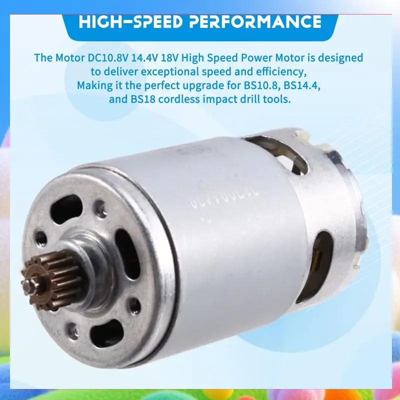 

317004430 Motor DC10.8V 14.4V 18V High Speed Power Motor For METABO BS10.8 BS14.4 BS18 Cordless Impact Drill Tool-AA25