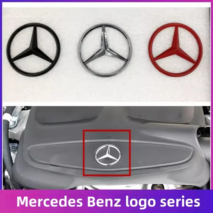 

Эмблема-наклейка на крышку двигателя 70 мм для Mercedes-Benz W204 W205 W212 W213 W221 W166 W176 W177 CLA GLA GLC GLE и др.