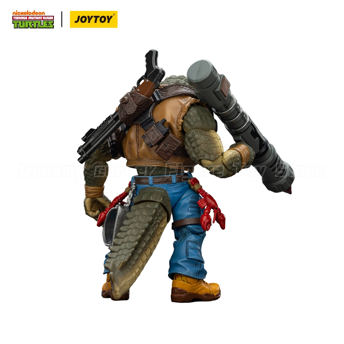 【มีสินค้าในสต็อก】JOYTOY TMNT-Leatherhead ฟิกเกอร์แอคชั่น ขนาด 1/18 ของสะสม