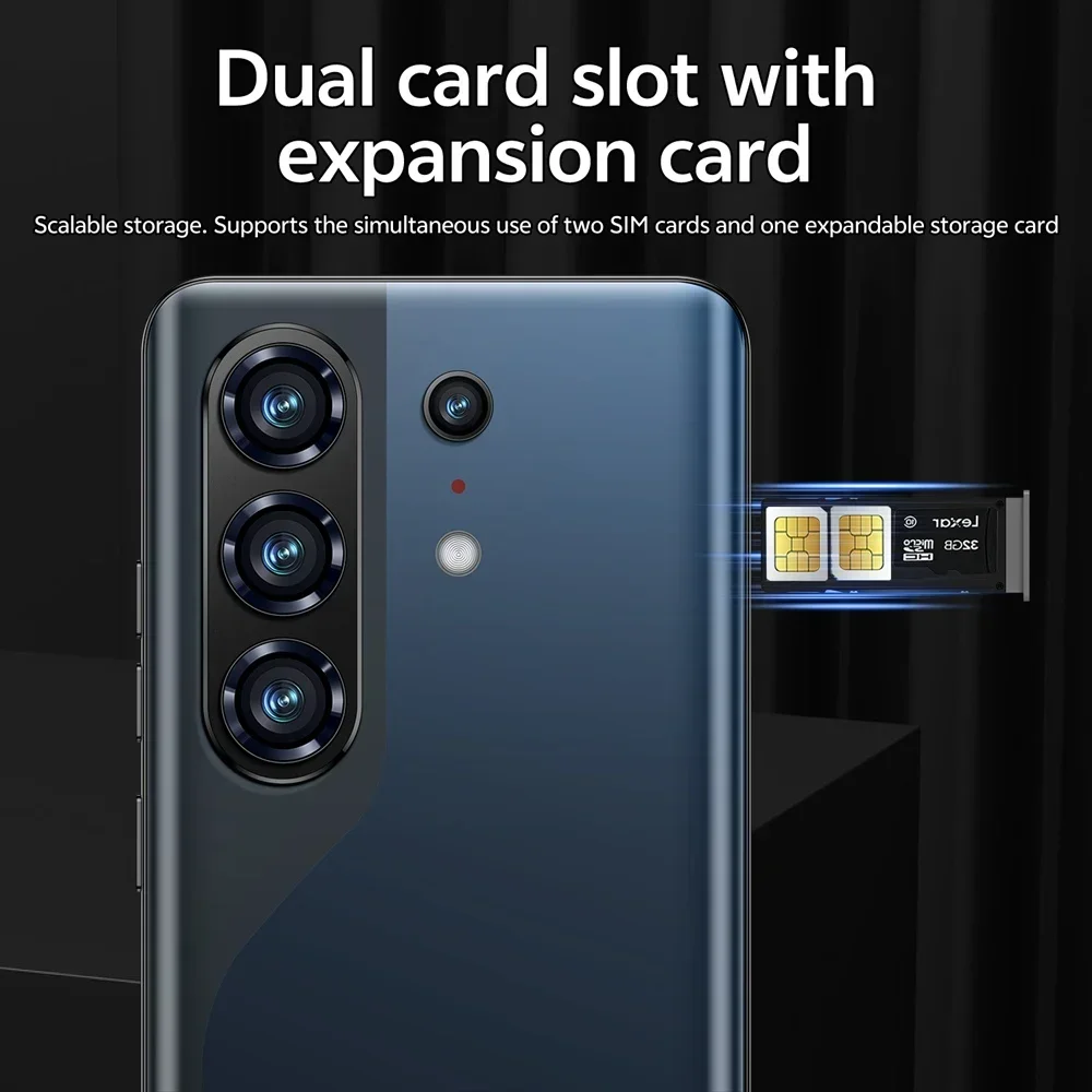 K-Touch Mobiltelefone C26 Ultra Smartphone Android 5G 7,3 HD Handy 22GB 2TB 7800mAh Octa-Core Entsperrt Dual-SIM 16+48MP Kamera – Detail 14