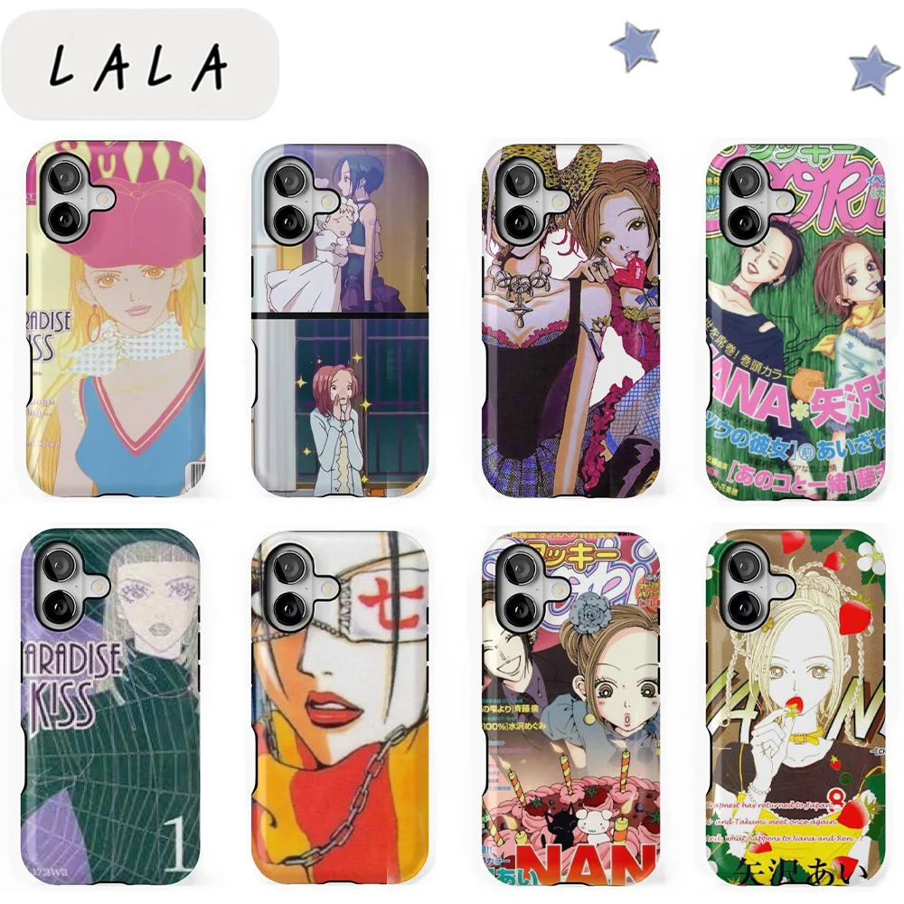Anime Cool NANA Phone Case for Samsung Galaxy S20 S23 S24 S25 S26 FE Plus Ultra Edge 4G 5G Luxury Double-layer Back Cover