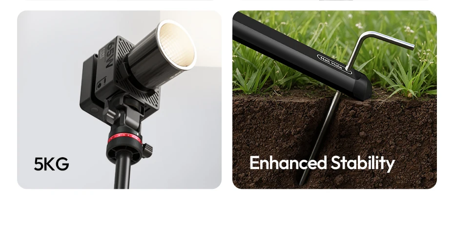 � Ulanzi MT-80 Stativ mit automatischer Öffnung, 2 m Bodenstativ, Selfie-Ständer für Kamera, Smartphone, Videoleuchte mit 360 ° Pfanne & 180 ° Neigung – Detail 3