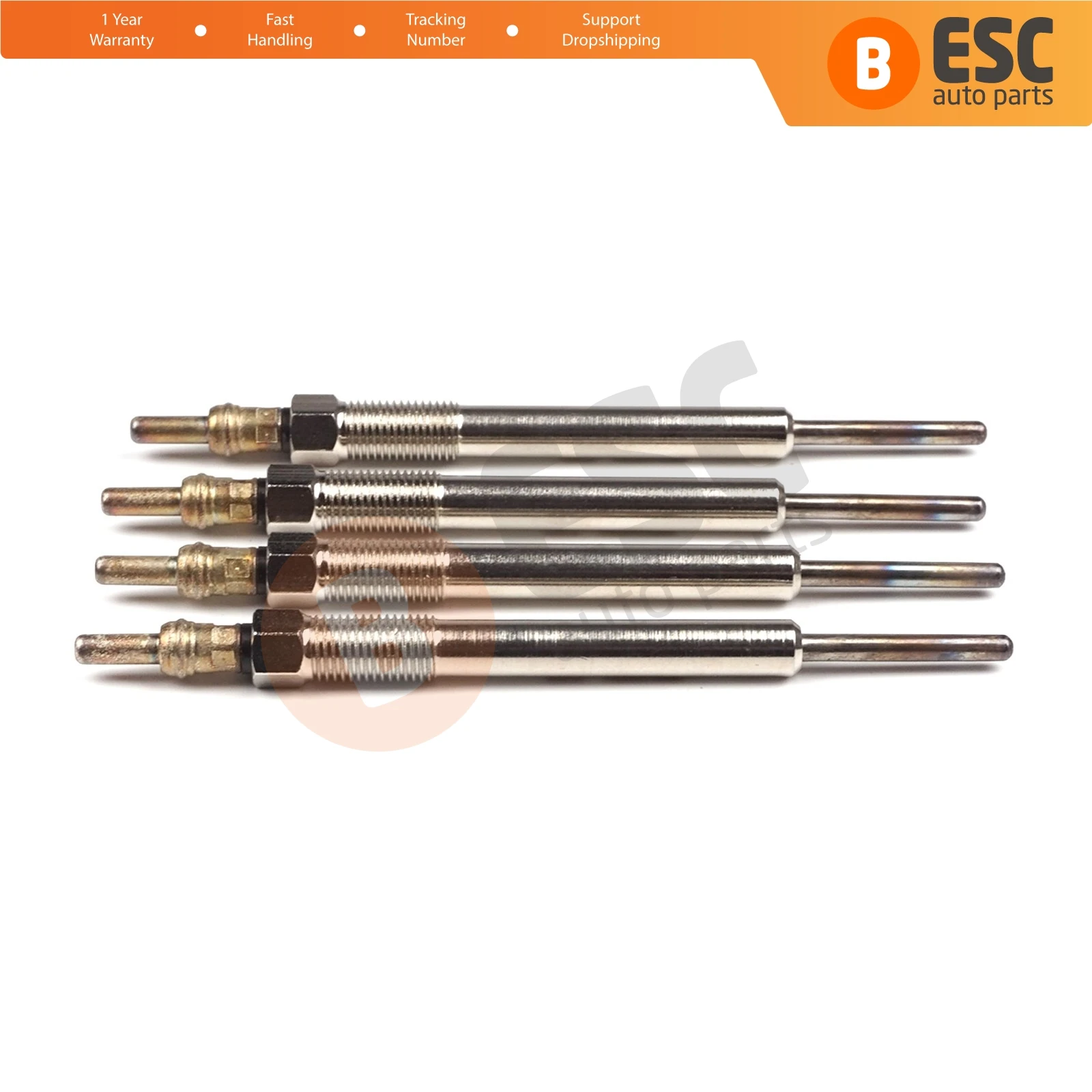 ESC Auto Parts EGP20-1 4 Pcs Heater Glow Plugs GX2119, 1826357, GE112, 100266031 for Opel Fast Shipment Ship From Turkey