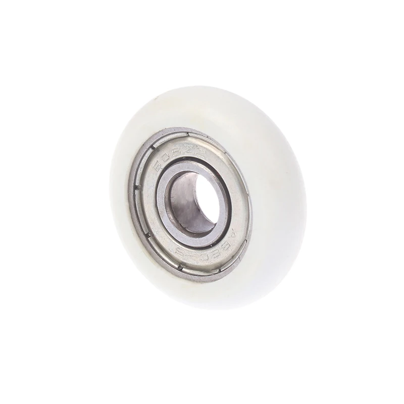 1Pc 608 ZZ 8*30*8.5mm POM Nylon Round Type Roller Wheel POM Wrapped 608ZZ Bearing Pulley Plastic Wheel