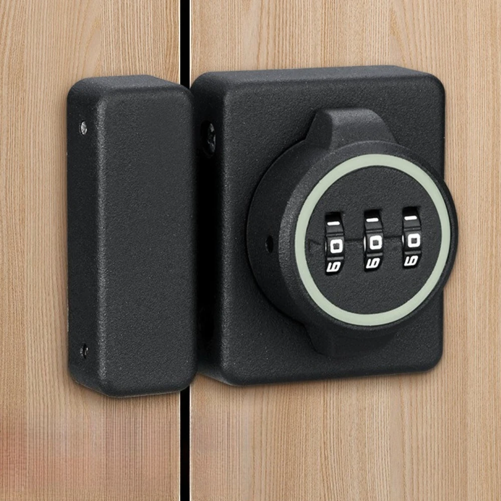Keyless Combination Cabinet Lock Zinc Alloy Password Latch Bedroom Wooden Door Anti-theft Lock Door Bolt Sliding Door