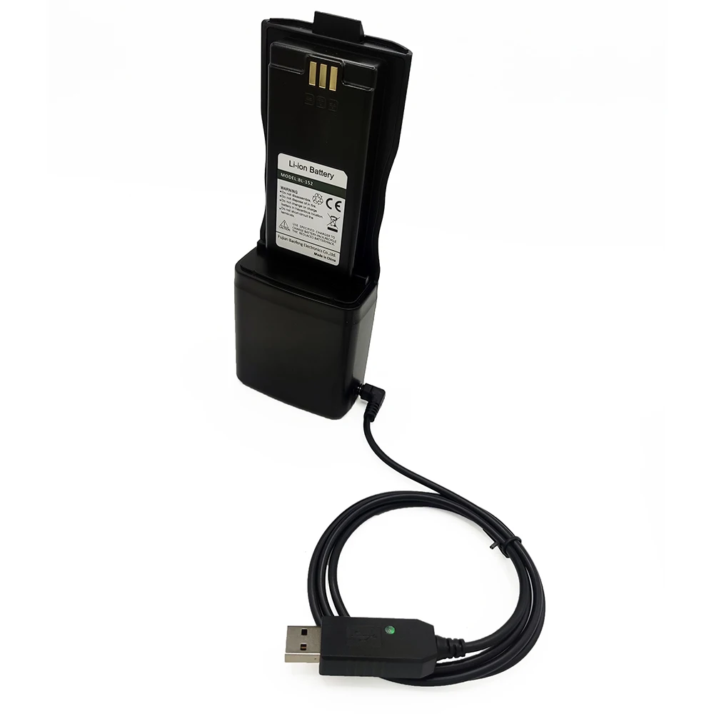 BAOFENG BL-152 Walkie Talkie Li-ion Battery With USB Charging Cable For AR-152 Tactical Two Way Radios BL152 High Capacity AR152