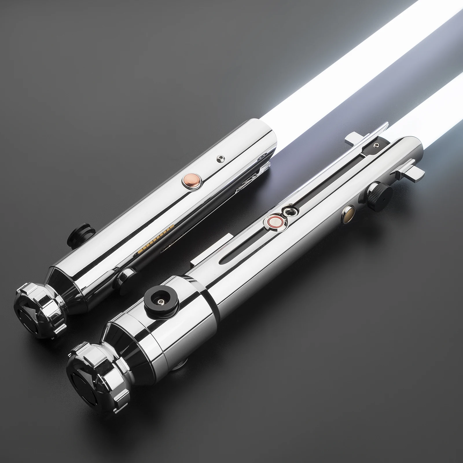 DamienSaber Xeno3.0 Pixel Ahsoka Saber Heavy Dueling Light Saber Laser Sword Sensitive Smooth Swing Metal Handle with 34 Fonts