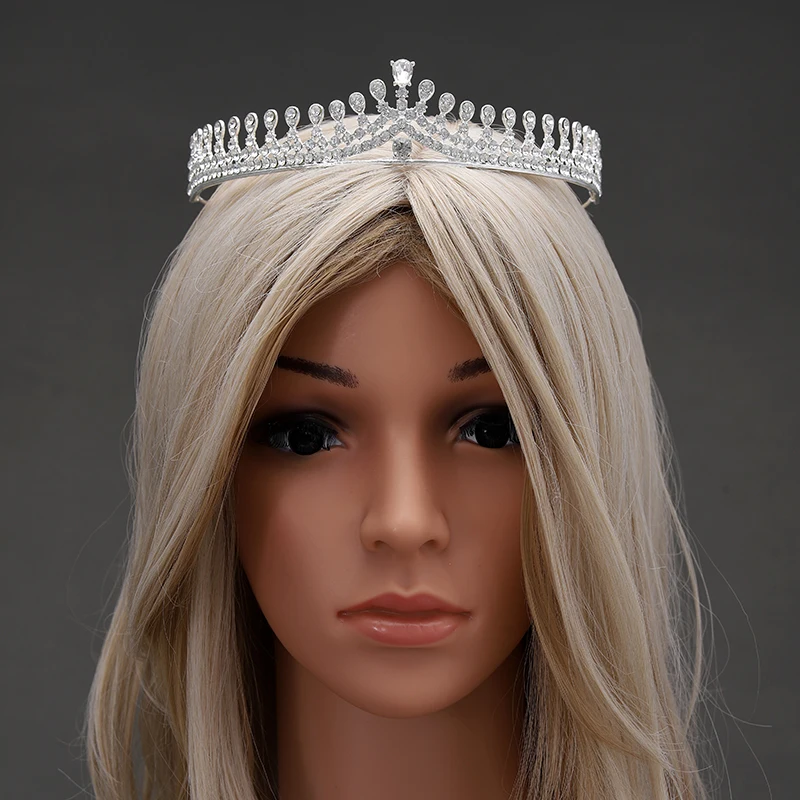 Itacazzo Bridal Headwear Silver-Colour Women\'s Classic Wedding Dress Crown Girl Birthday Tiaras