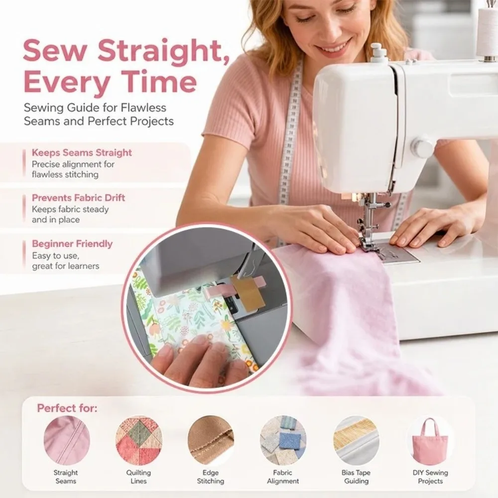 Multi Channel Sewing Machine Seam Guide Compact and Portable Straight Stitch Alignment Stitch Alignment Guide