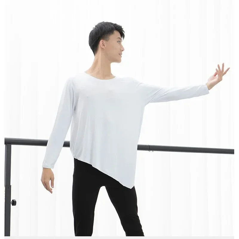 1 pcs/lot man casual regular Tops Latin dance Tops modern Dance Loose Male dancing tops BS7473