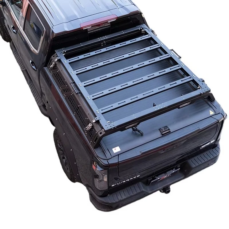 Wholesale 4x4 Vehicle Exterior Aftermarket Accessories Mn-steel Truck Bed Rack System Roll Bar for Chevy Silverado 1500