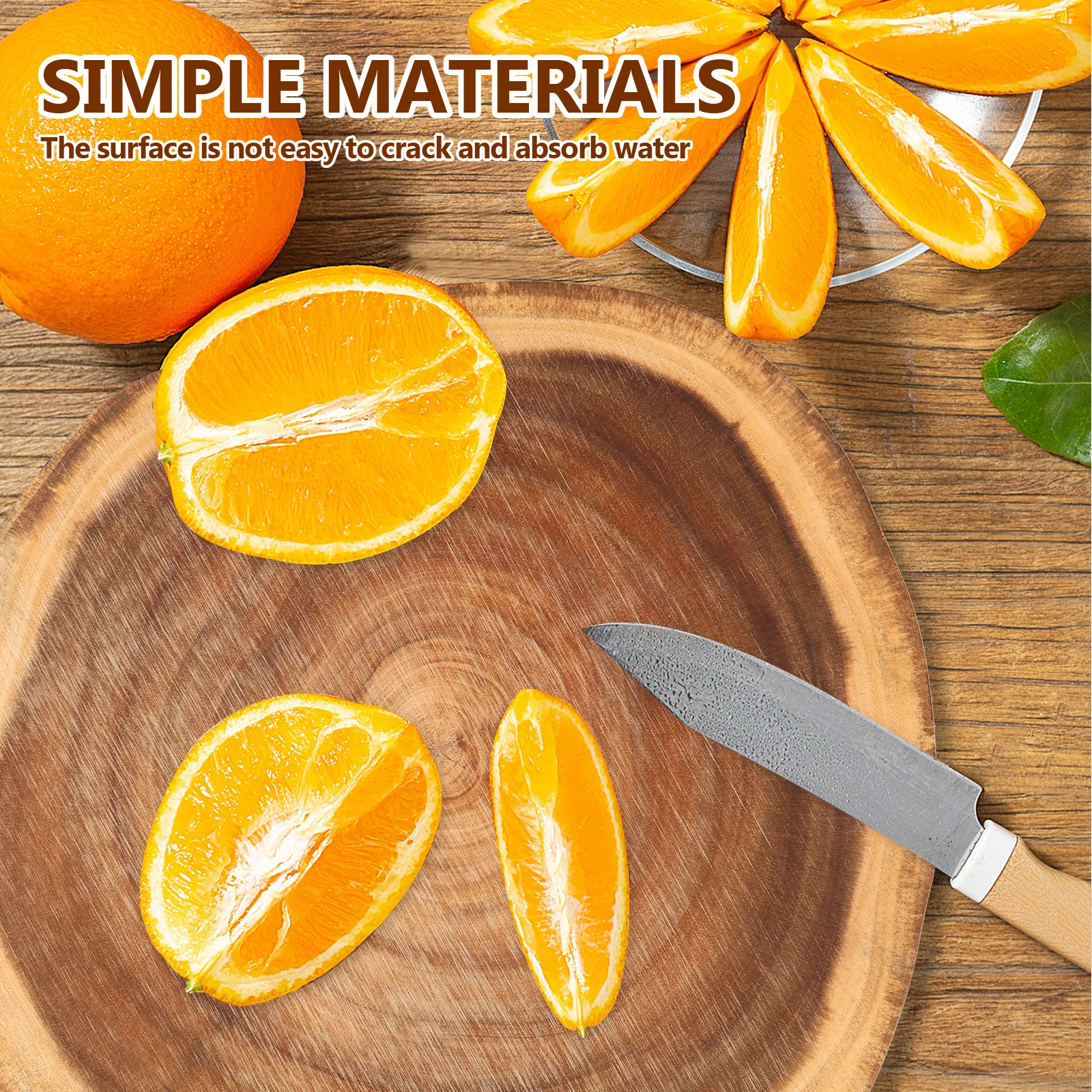 لوح تقطيع لوح تقطيع غير منتظم لوح تقطيع خشب السنط مزدوج الجوانب لوح تقطيع المطبخ متعدد الأغراض للتقطيع #6