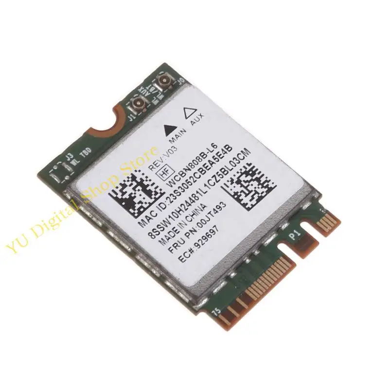 96BA 100Mbps WiFi Bluetooth互換4.0ワイヤレスPCI-EカードBCM94350Z 00JT493