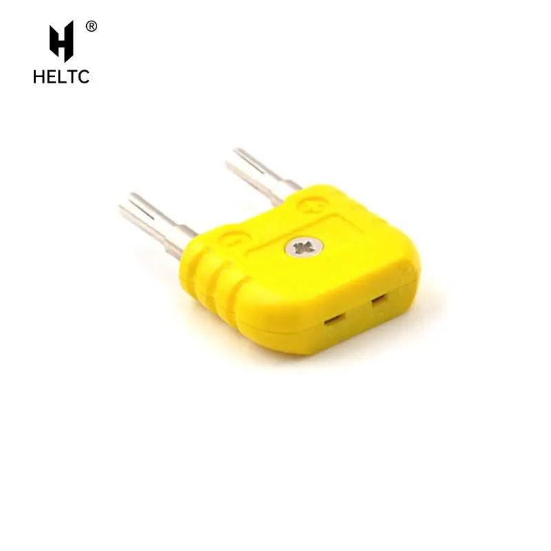 1Pcs Mini K Type To Round Banana Plug Thermometer Yellow K-Type Thermocouple Adapter Wholesale Banana Plug Thermometer Wholesale