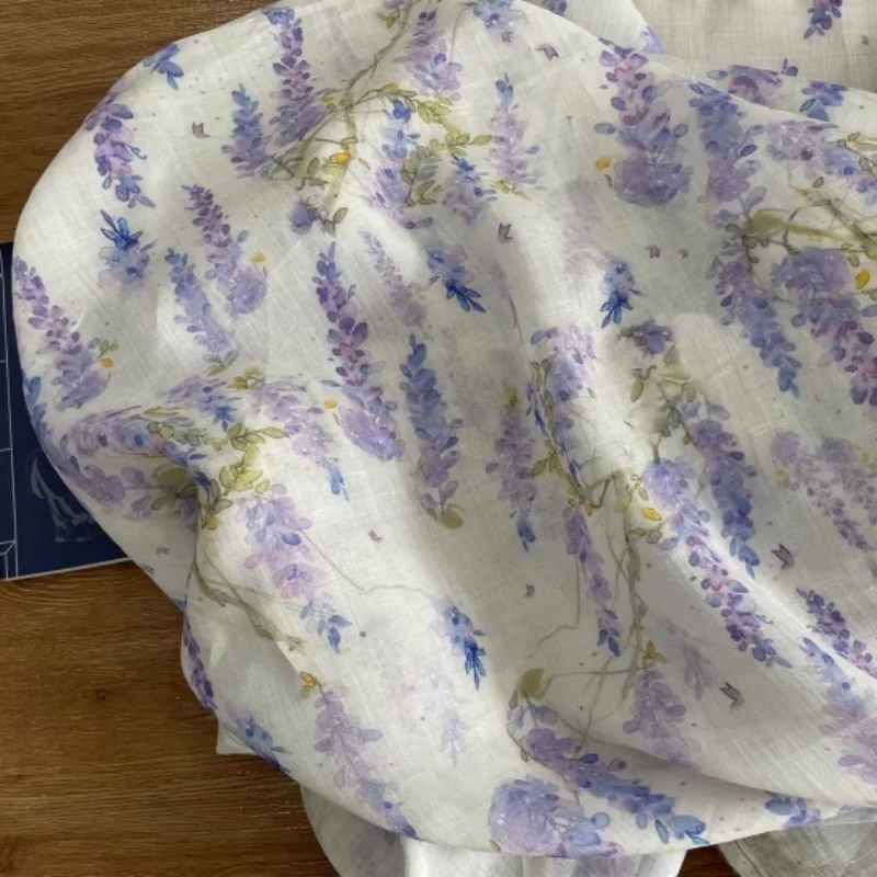 

Floral Ramie Cloth Handmade DIY Clothing Skirt Design Fabric