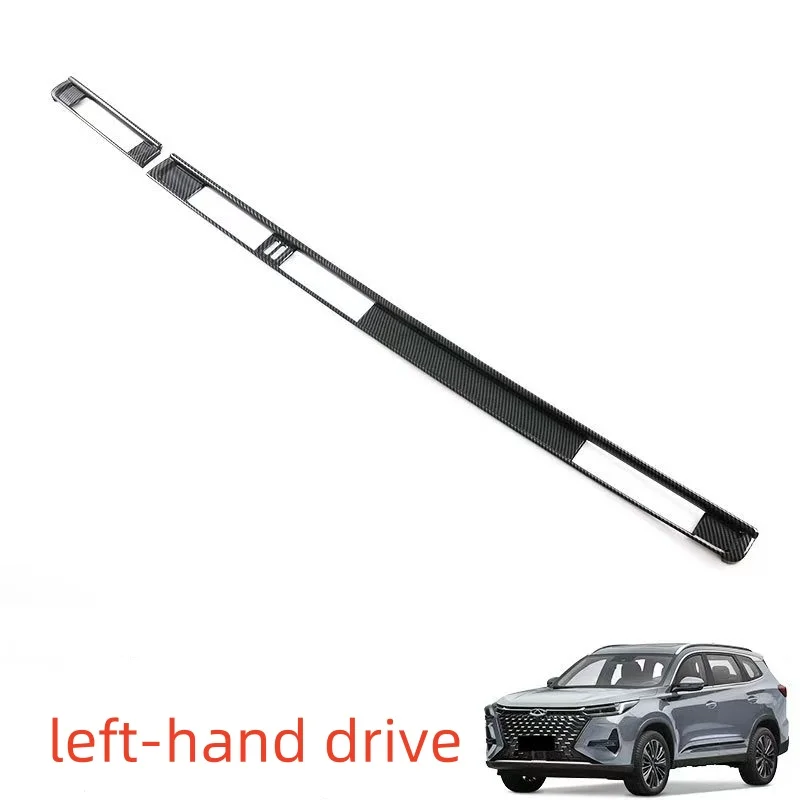 For Chery Tiggo 8 PRO 2024 2025 2026 Carbon Fiber Style Air Vent Outlet Cover Dashboard Trim Bezel Frame Molding Garnish