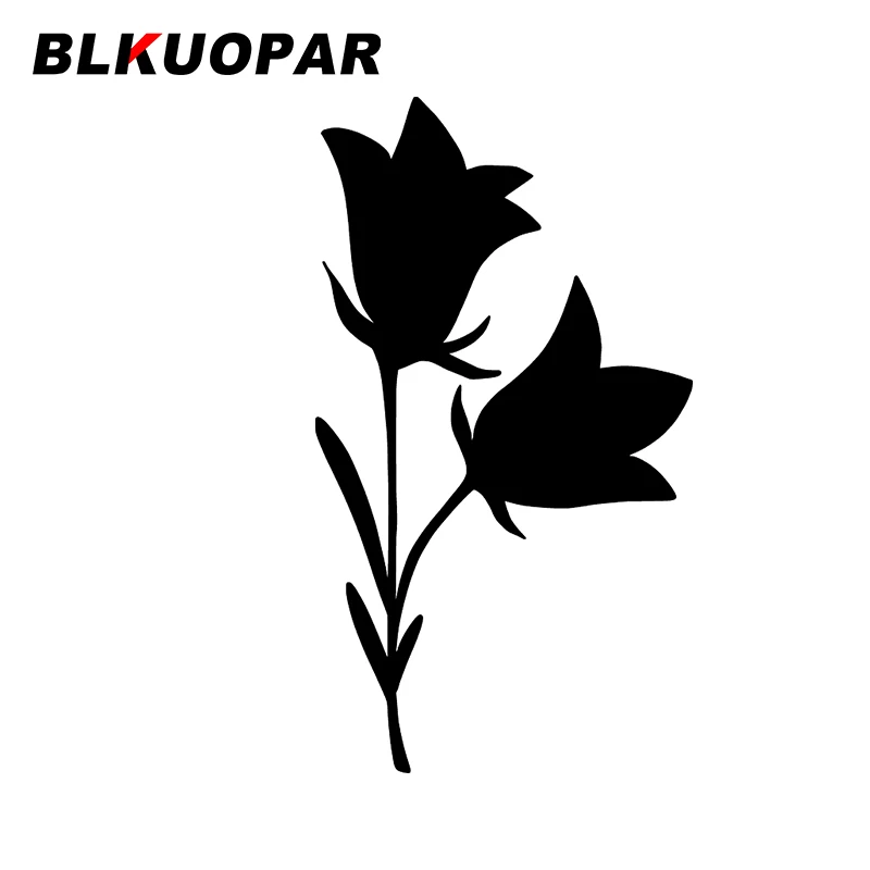 

BLKUOPAR For Bell Flower Silhouette Car Stickers Vinyl Material Decals Motorcycle Helmet Waterproof Refrigerator Sunscreen Decor
