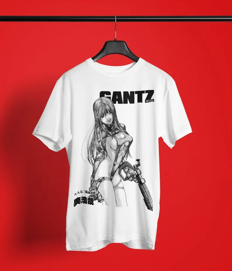 Unisex Gantz Anime Woman T-Shirt, Manga Waifu Shirt