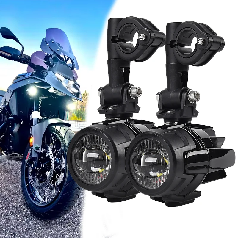 40W Motorcycle LED Fog Lights Auxiliary Assembliy For BMW R1200GS F850GS F750GS F 850GS 750GS 1250GS GS LC