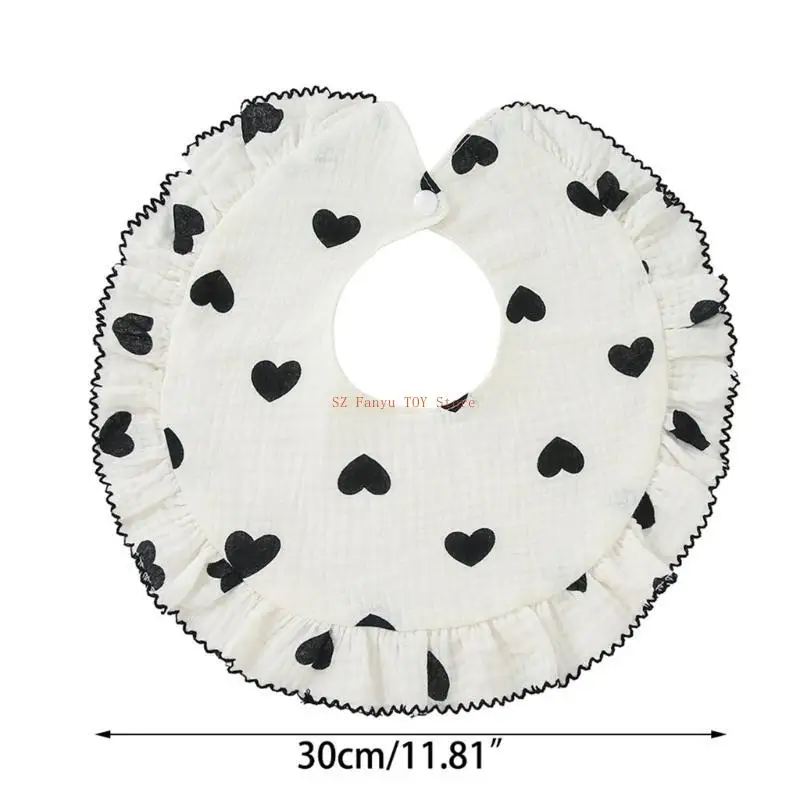 96GC Sơ Sinh Cho Bé Ợ Vải Thời Trang Ren Viền Ợ Vải Bé Trai Bé Gái Trung Tính Giới Tính Bandana