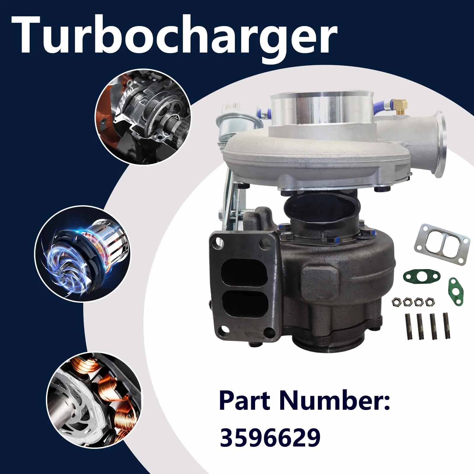 4025402 3596629 Turbo HX35W Turbocharger For Hyundai HL760-7 R290LC-7 Engine For Cummins 6B 6BTAA Engine