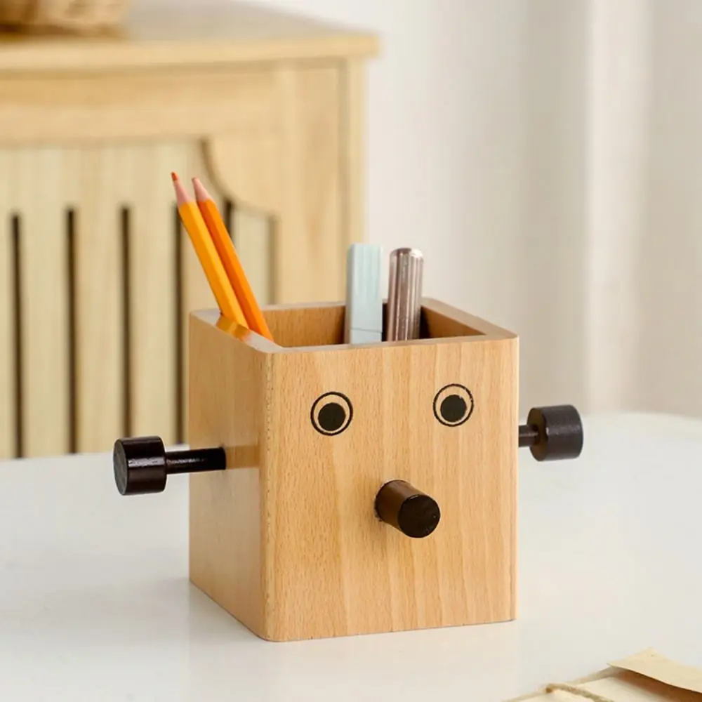 Eyeglass Frame Ganizer Makeup Brush Holder Large Capacity Storage Box Robot Pen Holder Portable Household