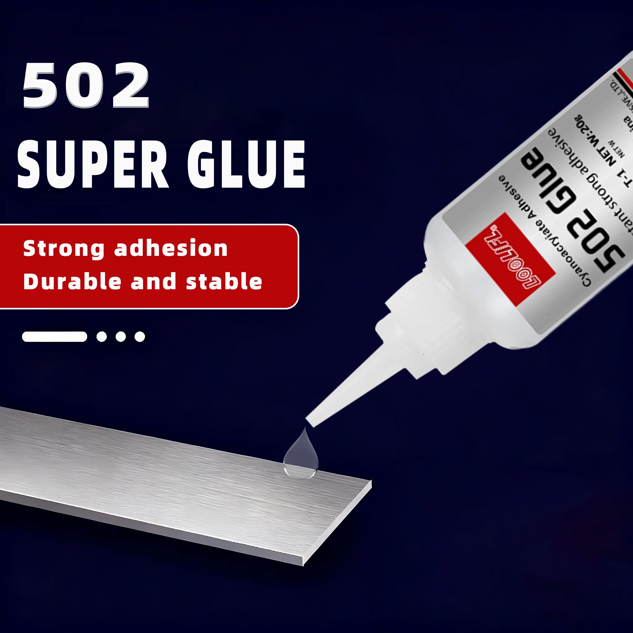 Super colla trasparente, adesivo forte, adatta per legno, gomma, pelle, plastica, metallo, gioielli con strass, artigianato fai da te, ecc.