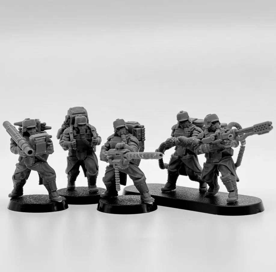 28mm ARMORED SQUAD Resin Model Kit MinitaureTabletop War Gaming Unpainted Soldier Figures